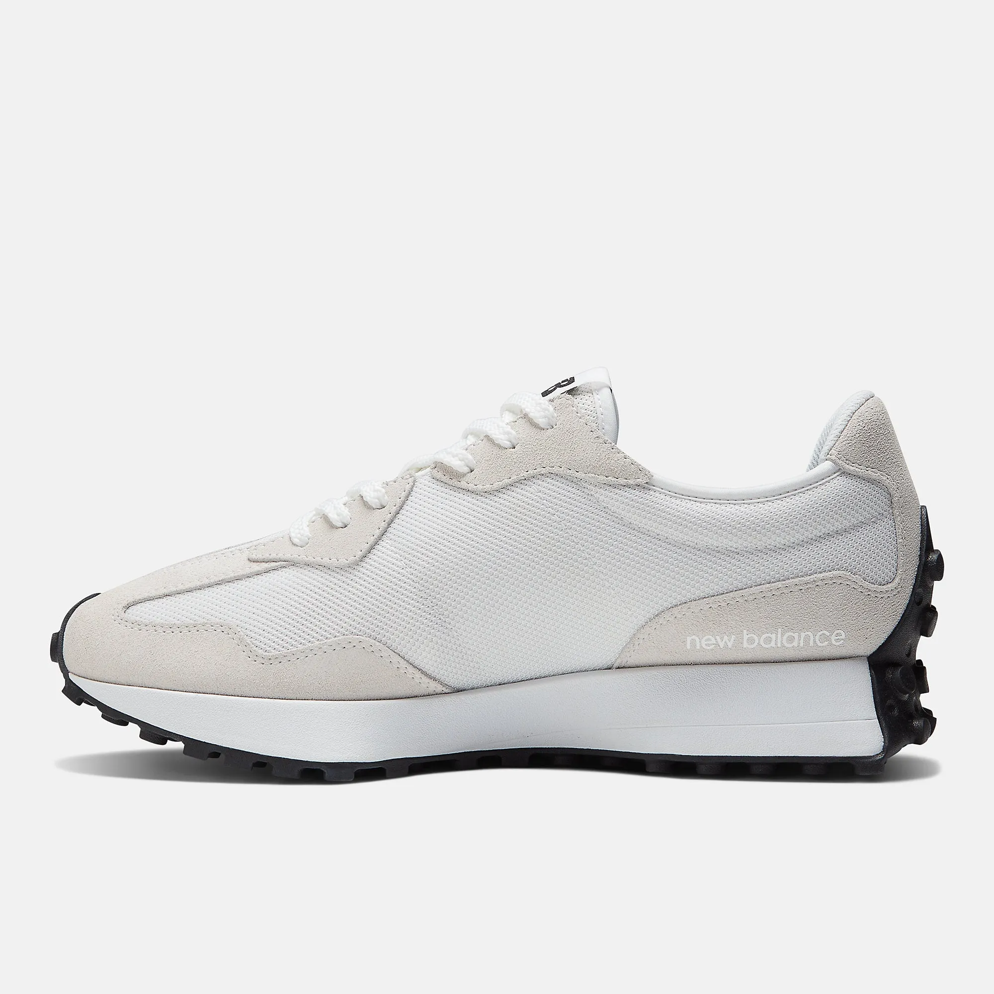 New Balance Unisex 327 Fashion Trainers - White / Black sold by The Foot Factory product image thumbnail 2