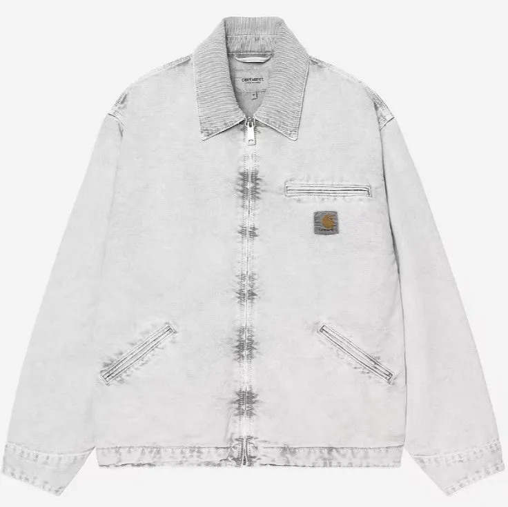 Carhartt WIP Mens Detroit Jacket | Black Chalk Wash sold by The Foot Factory