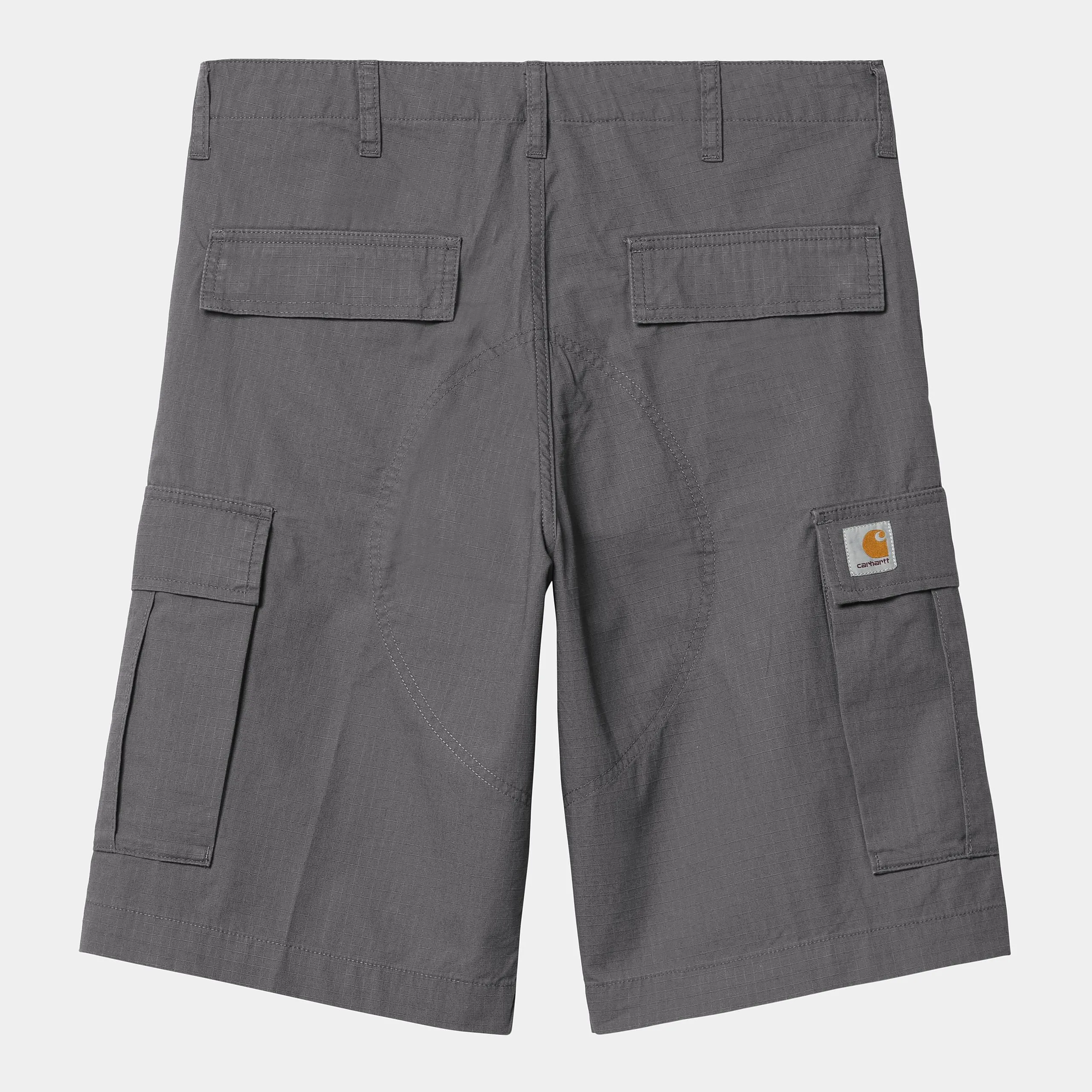 Carhartt WIP Mens Regular Cargo Short | Graphite Rinsed sold by The Foot Factory