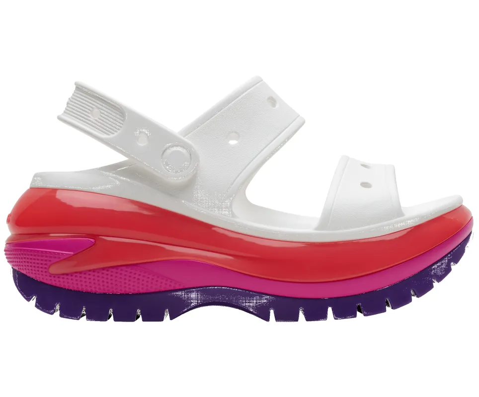 Crocs Unisex Mega Crush Sandal - White sold by The Foot Factory