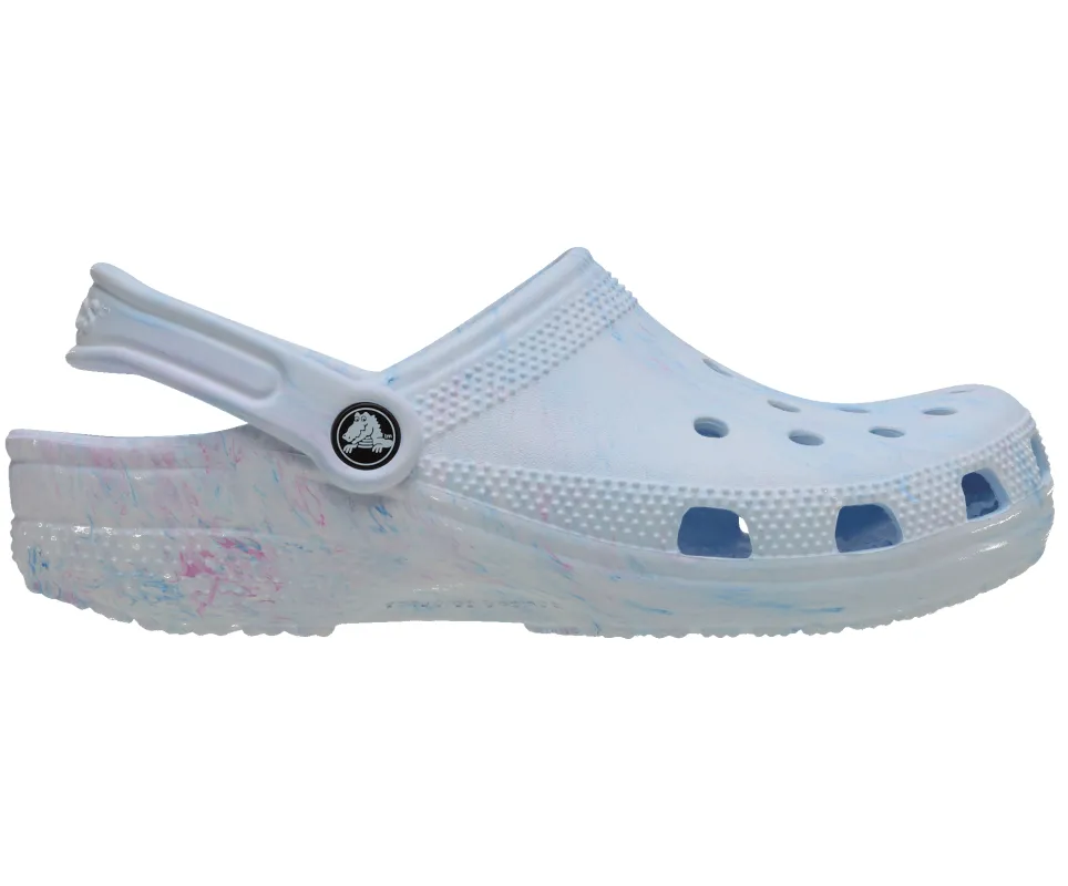CROCS Unisex Classic Watercolour Marbled Clog | Oxygen Swirl sold by The Foot Factory