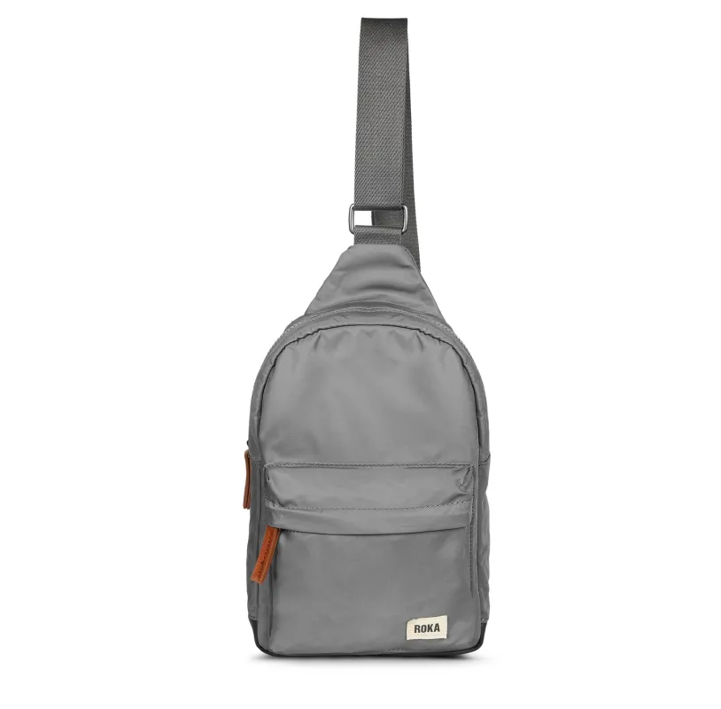 ROKA Willesden B Large Recycled Nylon Bag - Stormy sold by The Foot Factory