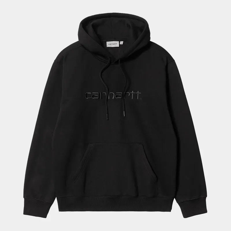 Carhartt WIP Mens Carhartt WIP Sweat Hoodie - Black / Black sold by The Foot Factory