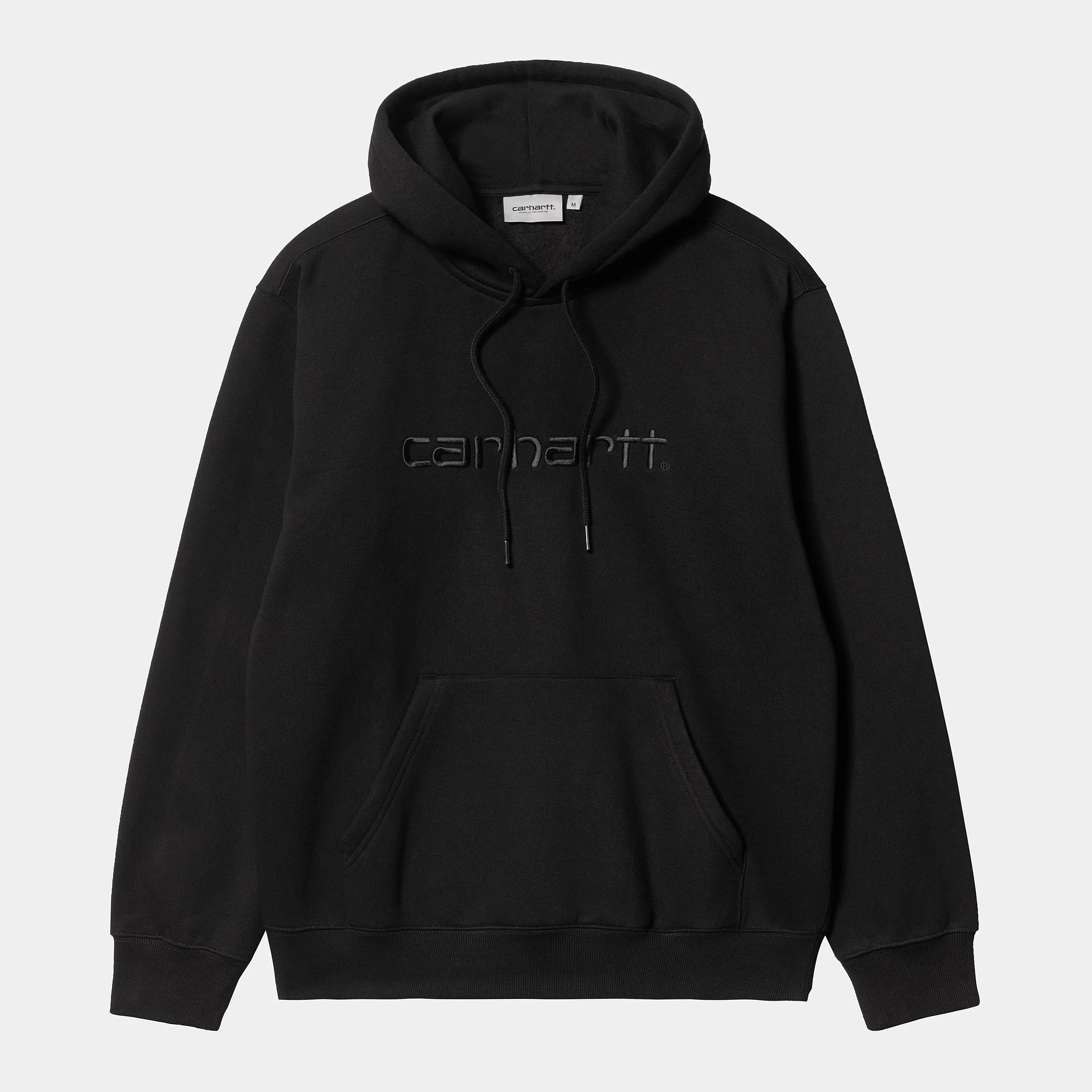 Carhartt WIP Mens Carhartt WIP Sweat Hoodie | Black / Black sold by The Foot Factory