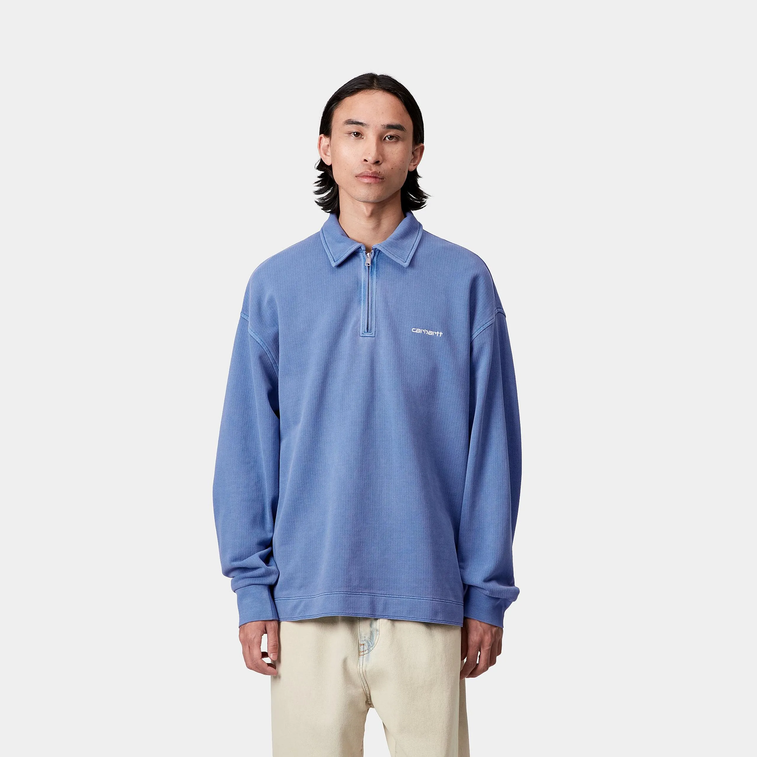 Carhartt WIP Mens Pique Script Sweatshirt | Wolfsbane sold by The Foot Factory product image thumbnail 3