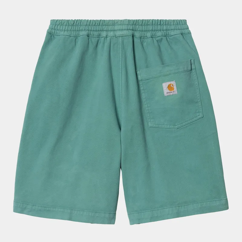 Carhartt WIP Mens Floyde Short | Saguaro Garment Dyed sold by The Foot Factory