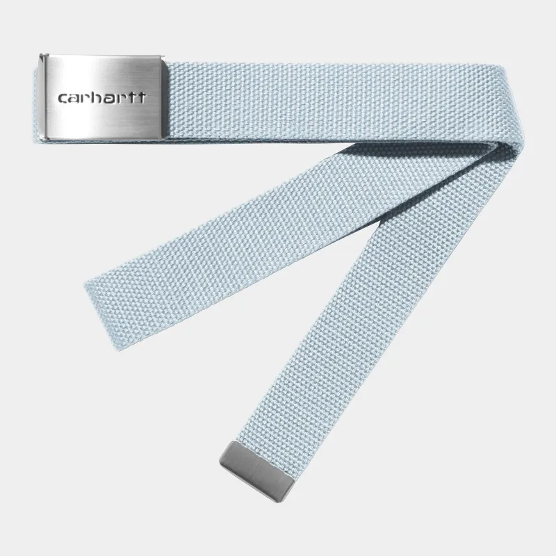 Carhartt WIP Mens Chrome Clip Belt | Air Sky sold by The Foot Factory