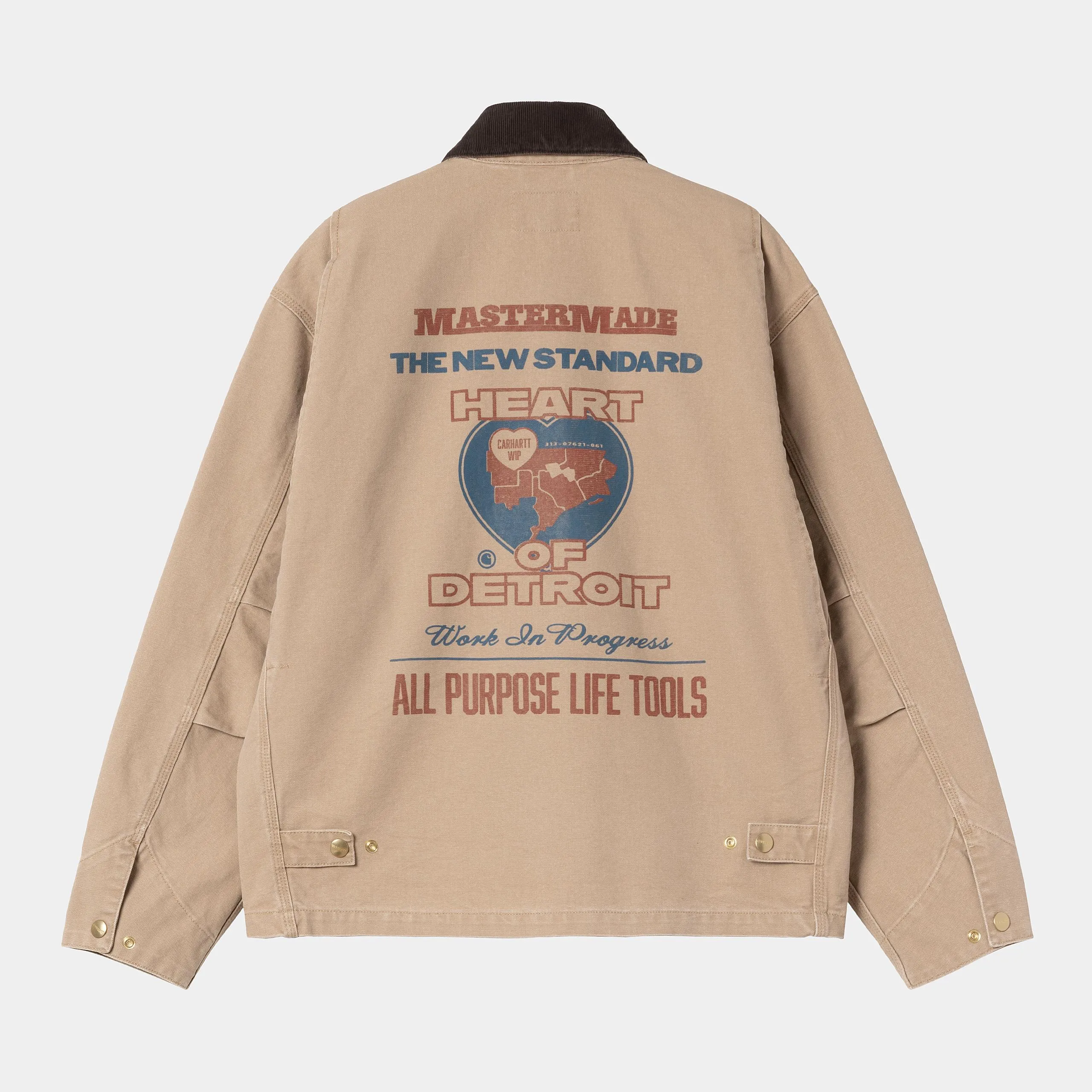 Carhartt WIP Mens OG Arcan Graphic Jacket | Dusty Hamilton Brown sold by The Foot Factory