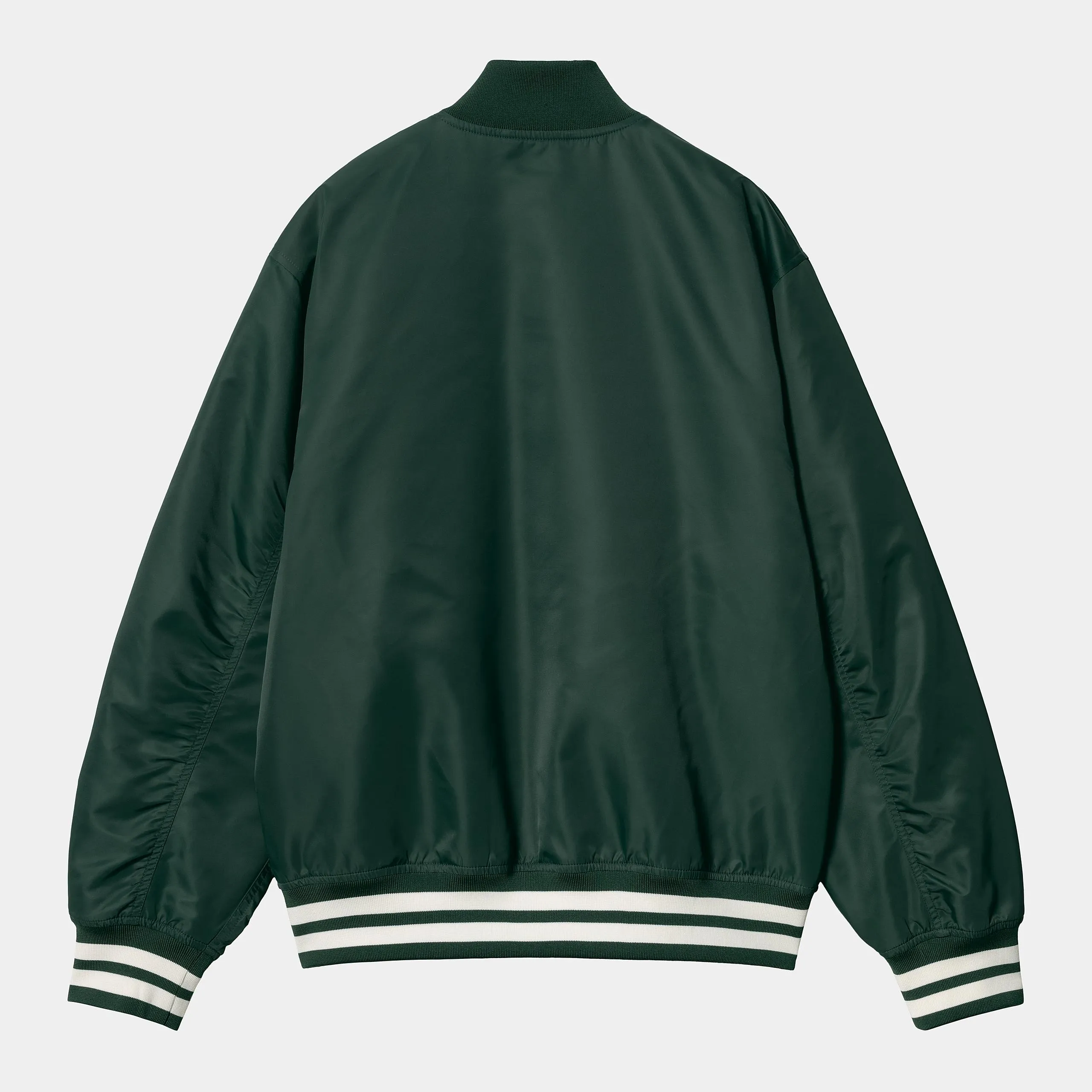 Carhartt WIP Mens Flaming Ducks Bomber Jacket | Conifer / Wax sold by The Foot Factory product image thumbnail 3