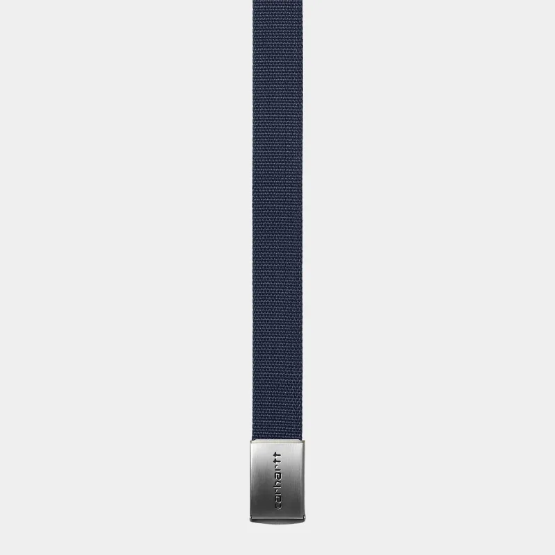 Carhartt WIP Unisex Chrome Clip Belt - Air Force Blue sold by The Foot Factory