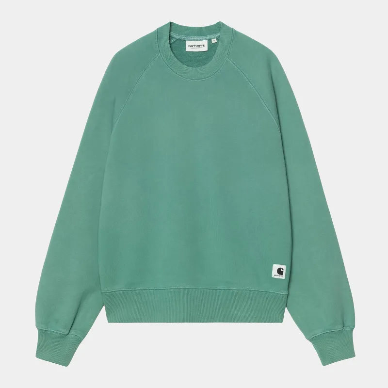 Carhartt WIP Womens Hudson Chalk Wash Sweat Top | Saguaro sold by The Foot Factory