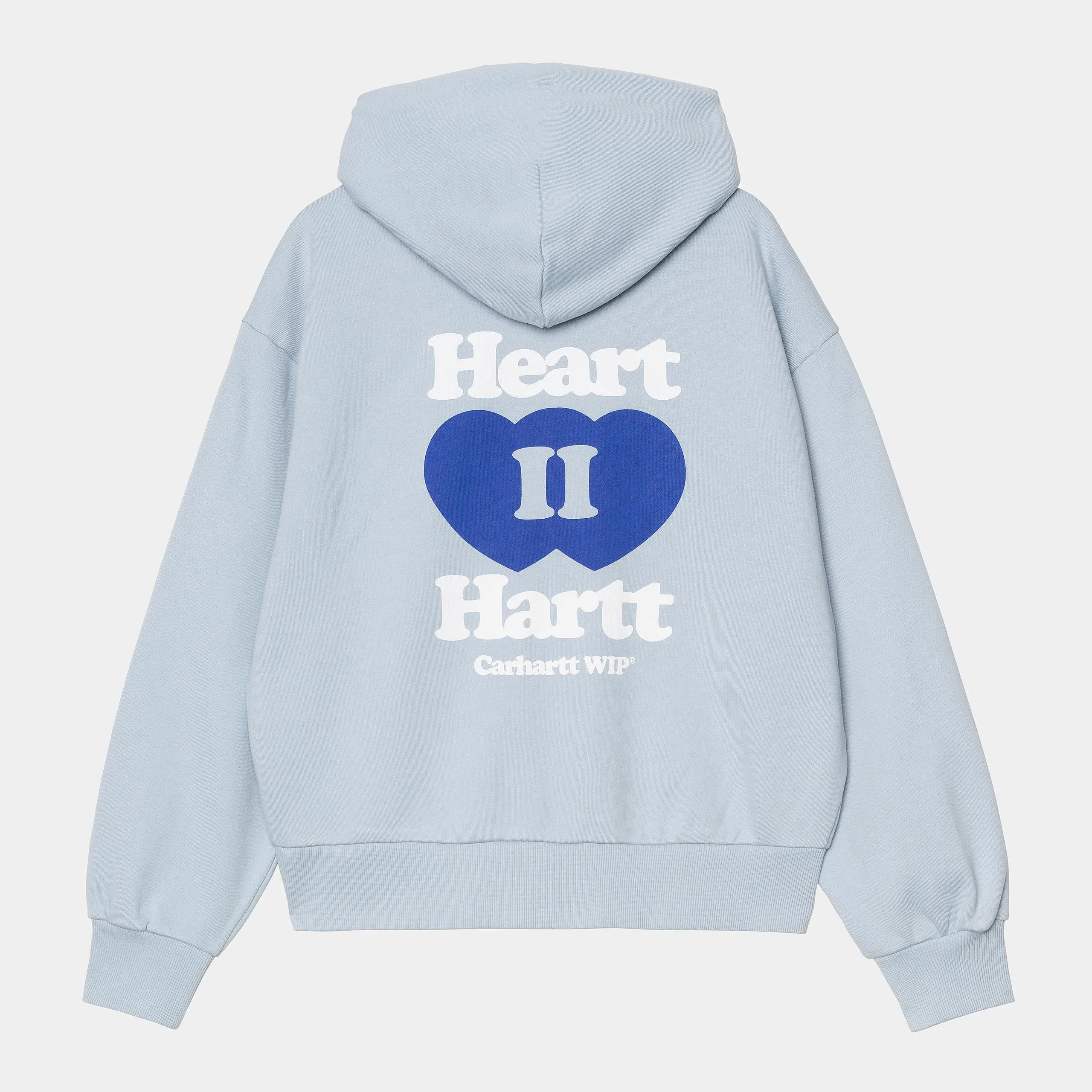 Carhartt WIP Womens Heart II Hartt Hoodie | Blue Fog sold by The Foot Factory