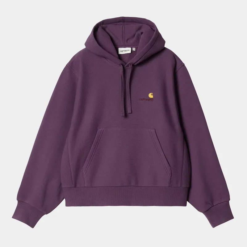 Carhartt WIP Womens American Script Sweat Hoodie | Huckleberry sold by The Foot Factory