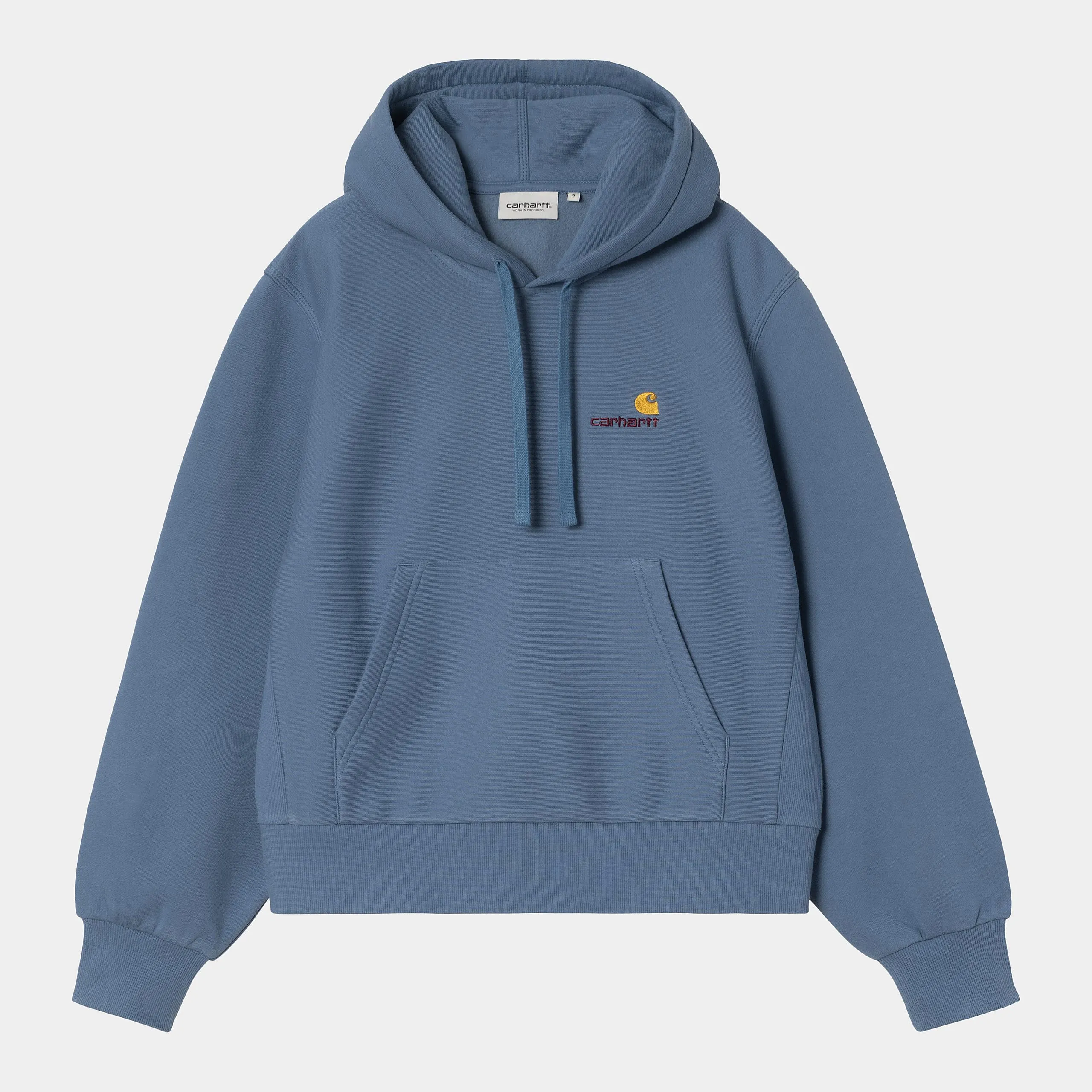 Carhartt WIP Womens American Script Sweat Hoodie | Sorrent sold by The Foot Factory