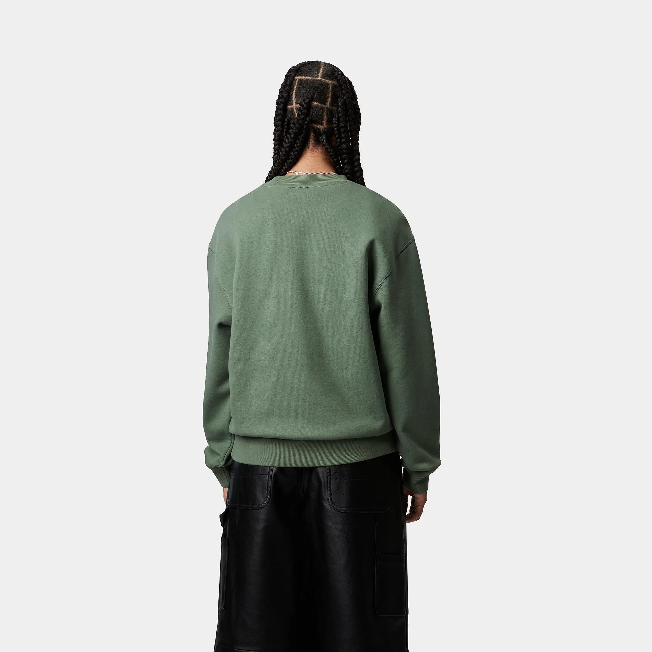 Carhartt WIP Womens Carhartt Sweat Top | Park / Hortensia sold by The Foot Factory product image thumbnail 4