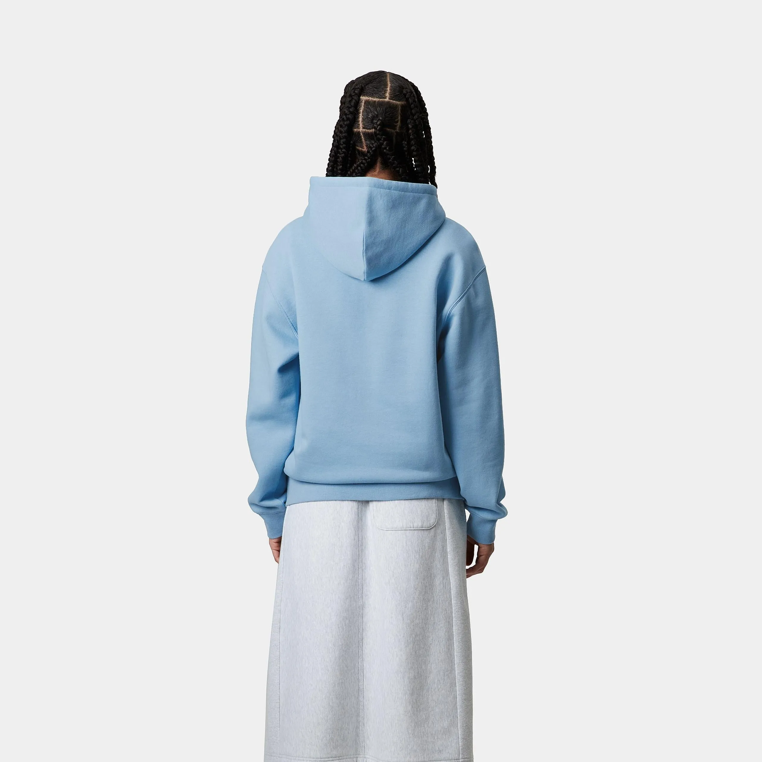 Carhartt WIP Womens Carhartt Sweat Hoodie | Bluebird / Fleur De Sel sold by The Foot Factory product image thumbnail 4