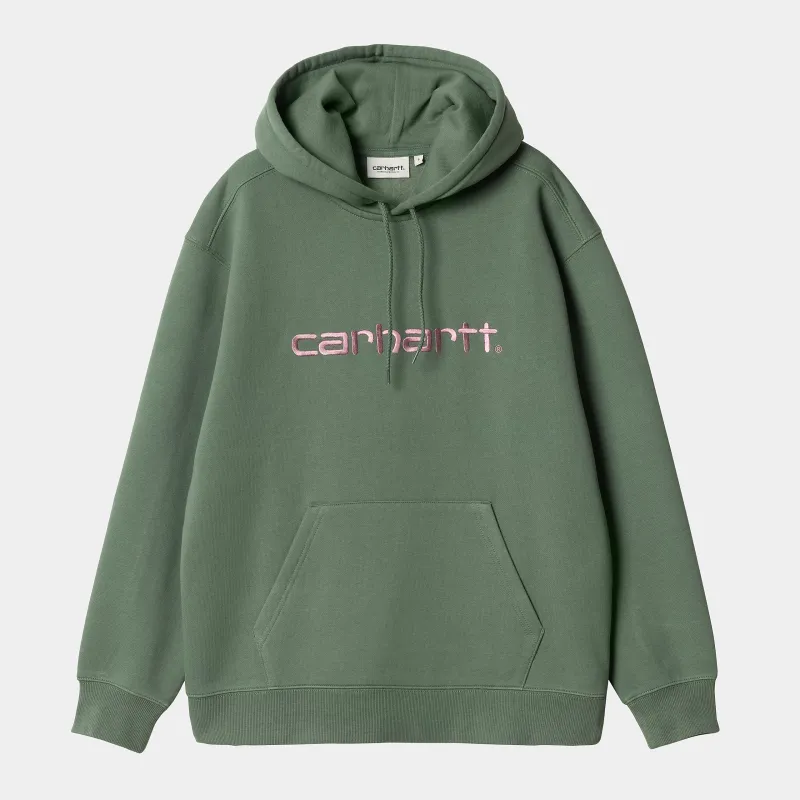 Carhartt WIP Womens Carhartt Sweat Hoodie | Park / Hortensia sold by The Foot Factory