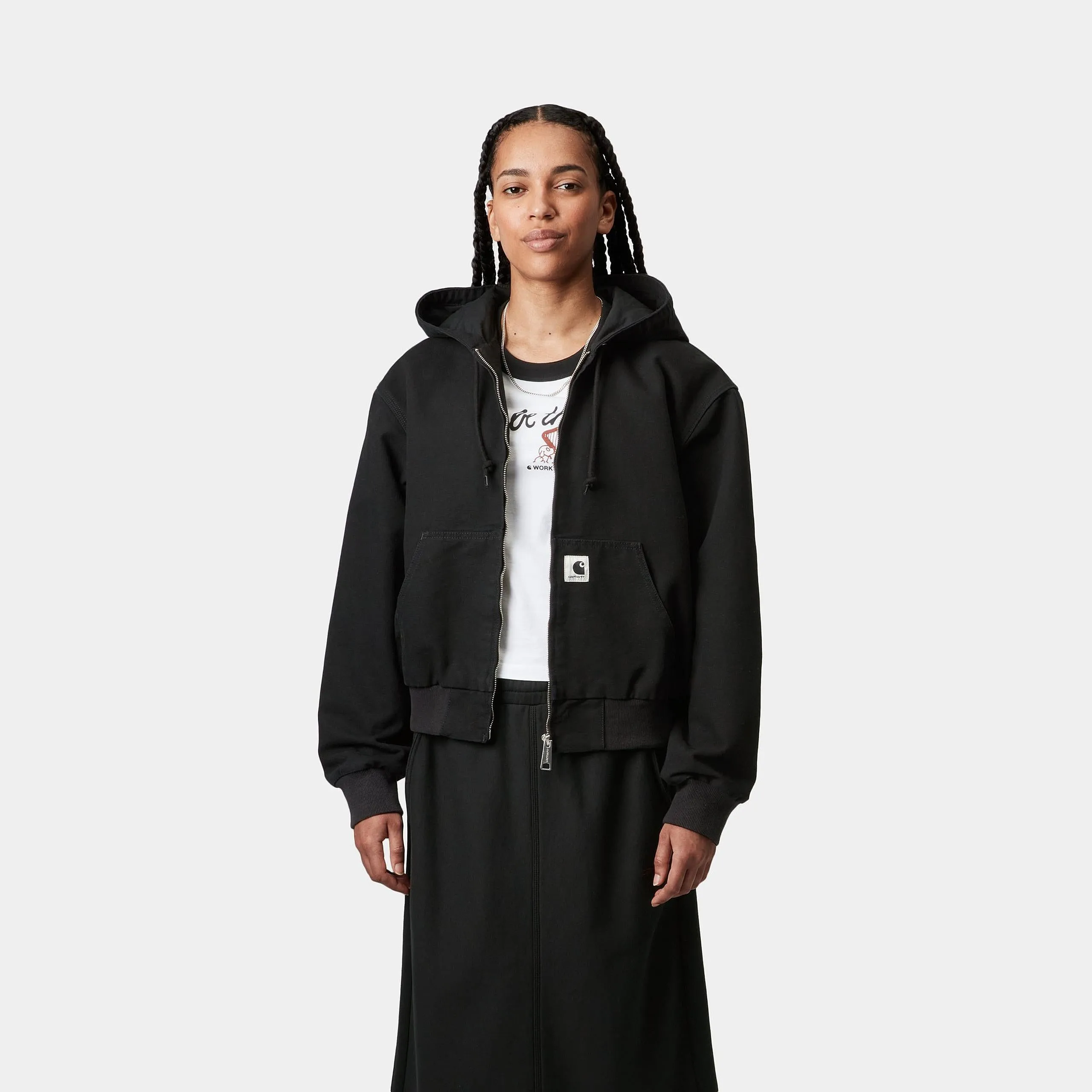 Carhartt WIP Womens OG Active Jacket | Black Rinsed sold by The Foot Factory product image thumbnail 4