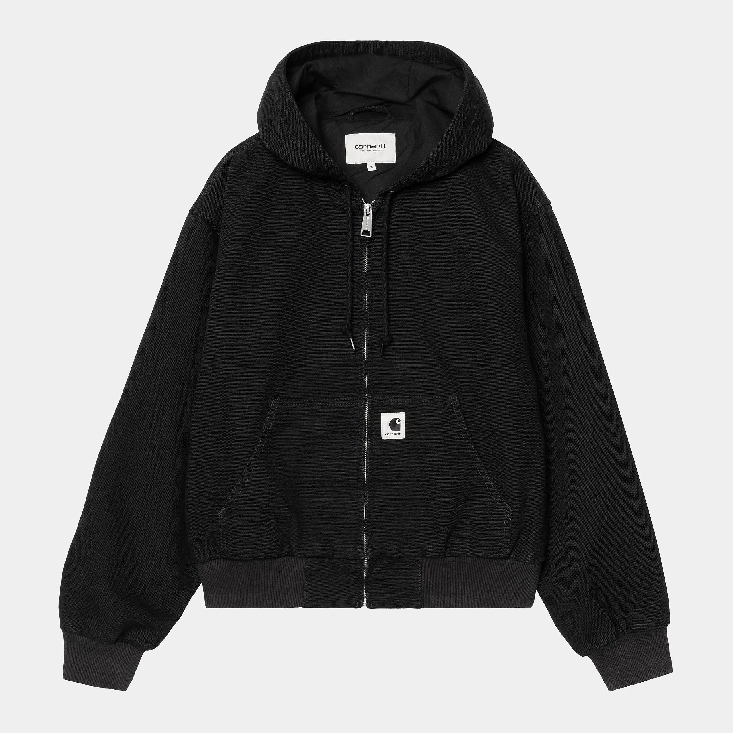 Carhartt WIP Womens OG Active Jacket | Black Rinsed sold by The Foot Factory