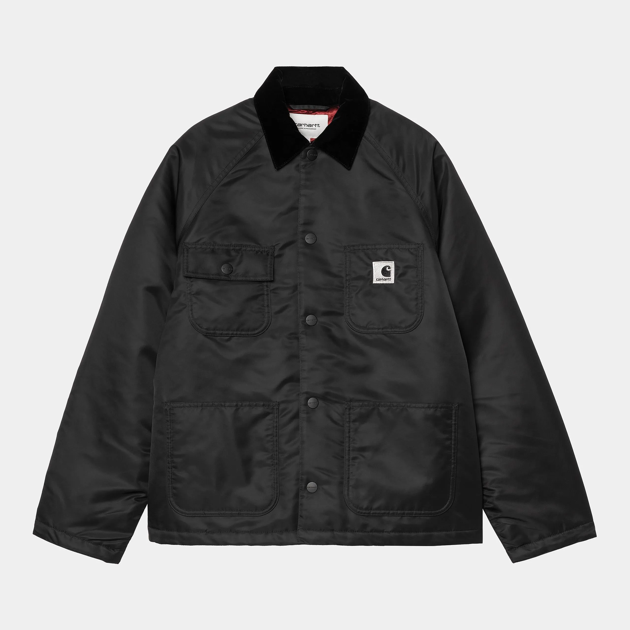 Carhartt WIP Womens Alumni Chore Coat Jacket | Black sold by The Foot Factory