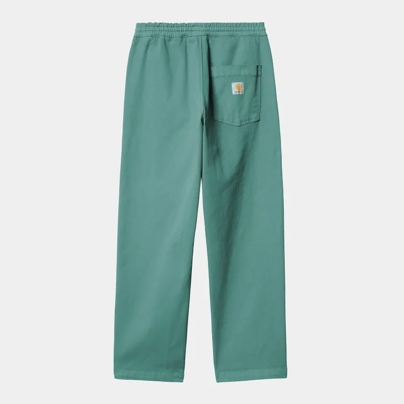 Carhartt WIP Mens Floyde Greentree Stretch Twill Pant | Saguaro Garment Dyed sold by The Foot Factory
