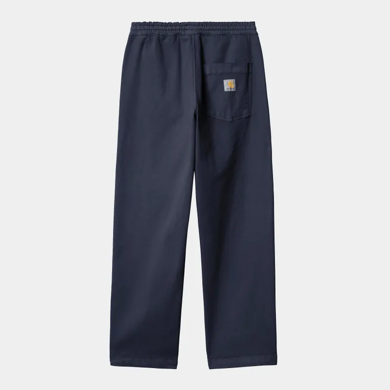 Carhartt WIP Mens Floyde Greentree Stretch Twill Pant | Air Force Blue Garment Dyed sold by The Foot Factory