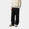 Carhartt WIP Mens Floyde Greentree Stretch Twill Pant | Black Garment Dyed sold by The Foot Factory