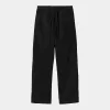 Carhartt WIP Mens Floyde Greentree Stretch Twill Pant | Black Garment Dyed sold by The Foot Factory