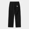 Carhartt WIP Mens Floyde Greentree Stretch Twill Pant | Black Garment Dyed sold by The Foot Factory
