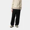 Carhartt WIP Mens Floyde Greentree Stretch Twill Pant | Black Garment Dyed sold by The Foot Factory