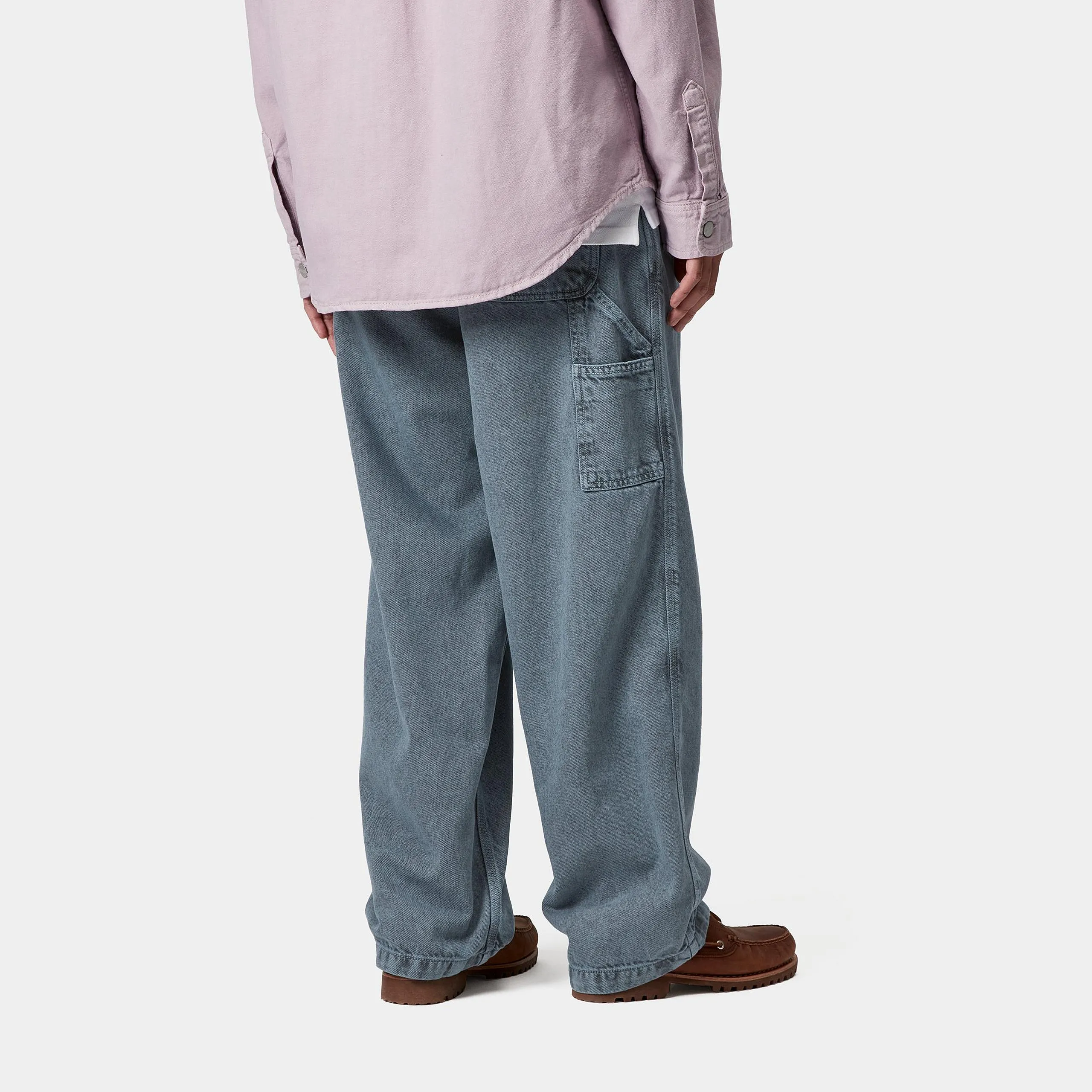 Carhartt WIP Mens OG Single Knee Denim Pant | Black / Blue Fog Garment Dyed sold by The Foot Factory product image thumbnail 4