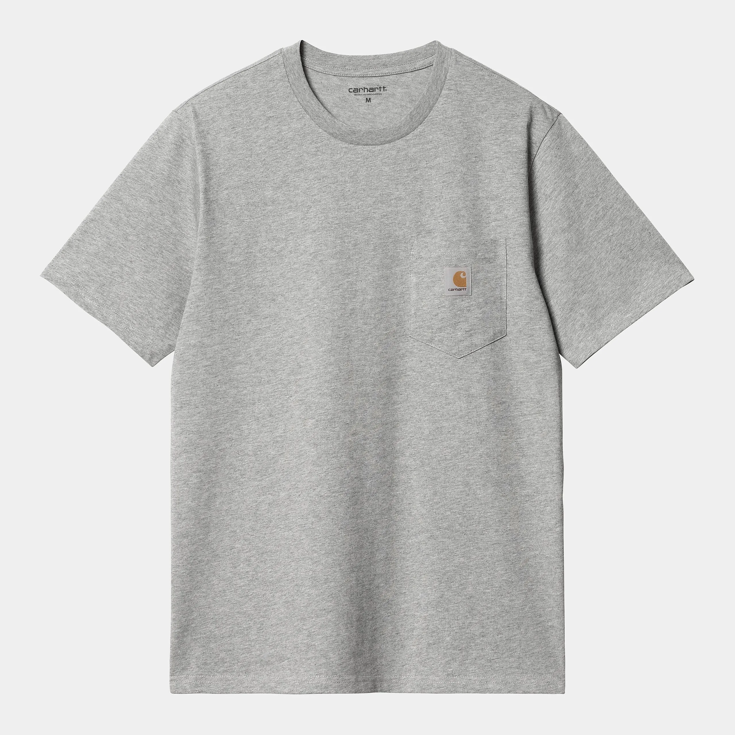 Carhartt WIP Mens Pocket T-Shirt | Grey Heather sold by The Foot Factory