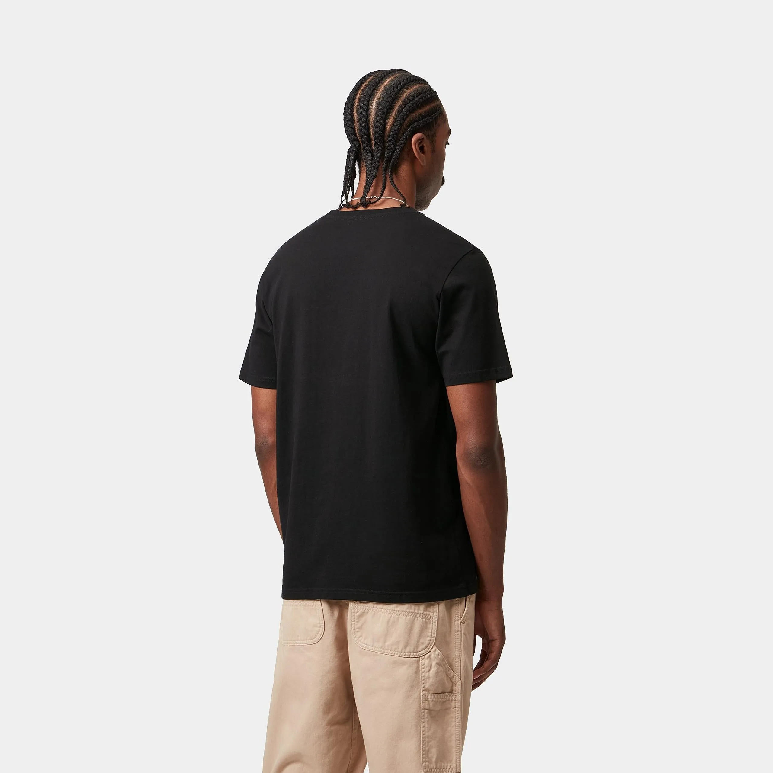 Carhartt WIP Mens Pocket T-Shirt | Black sold by The Foot Factory product image thumbnail 4