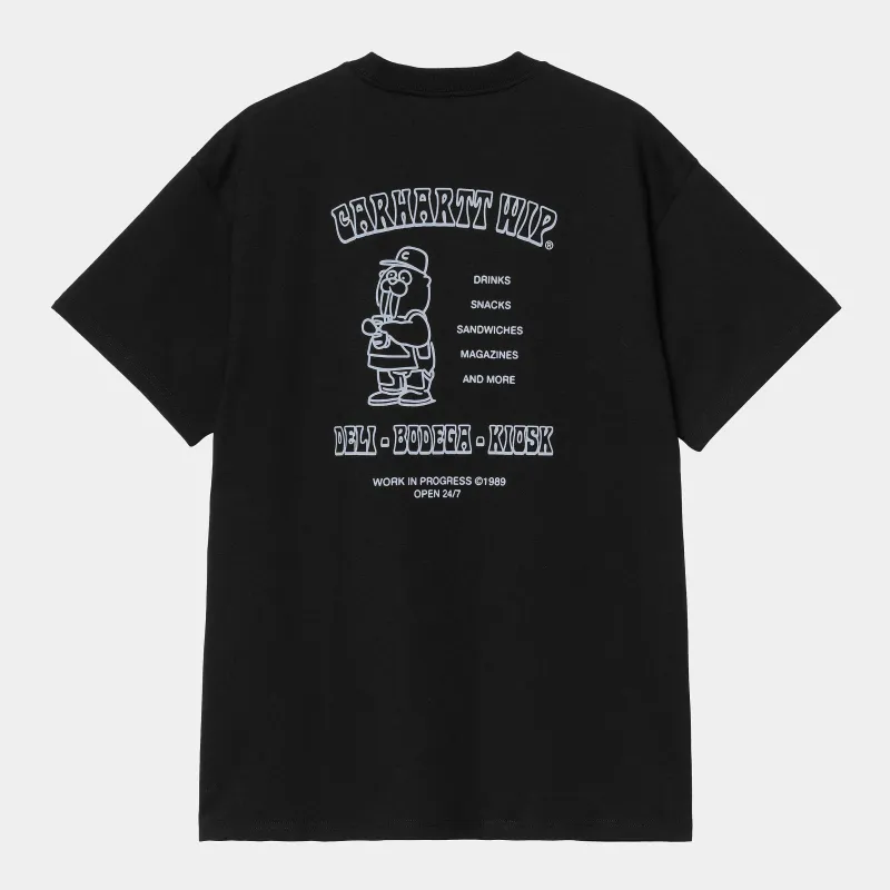 Carhartt WIP Mens Sandwich T-Shirt | Black sold by The Foot Factory