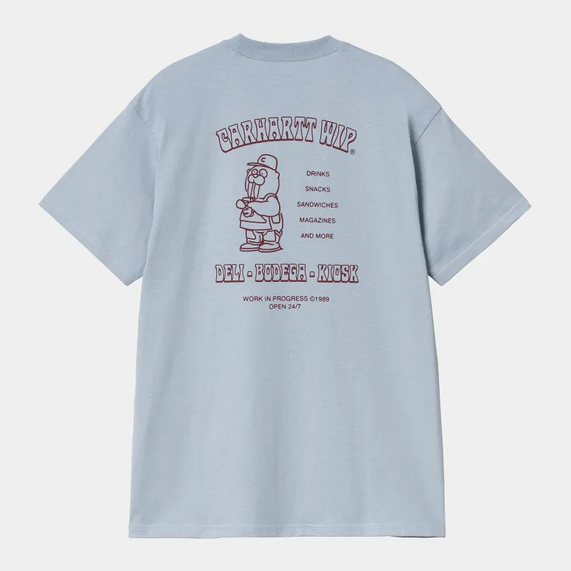 Carhartt WIP Mens Sandwich T-Shirt | Blue Fog sold by The Foot Factory