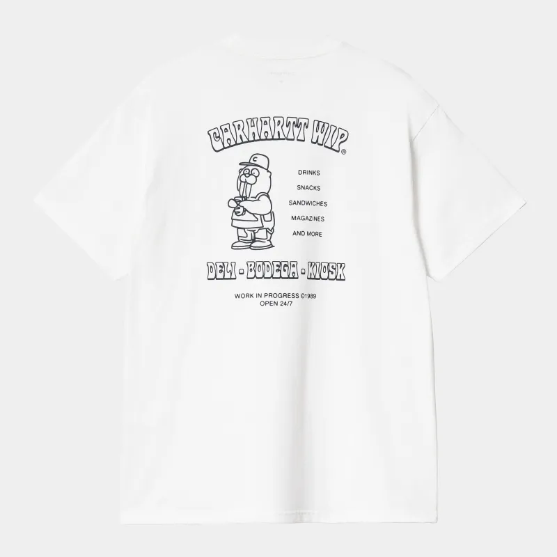 Carhartt WIP Mens Sandwich T-Shirt | White sold by The Foot Factory