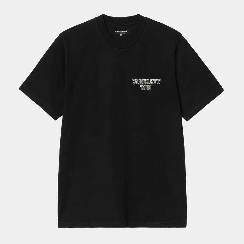 Carhartt WIP Mens Alumni T-Shirt | Black sold by The Foot Factory