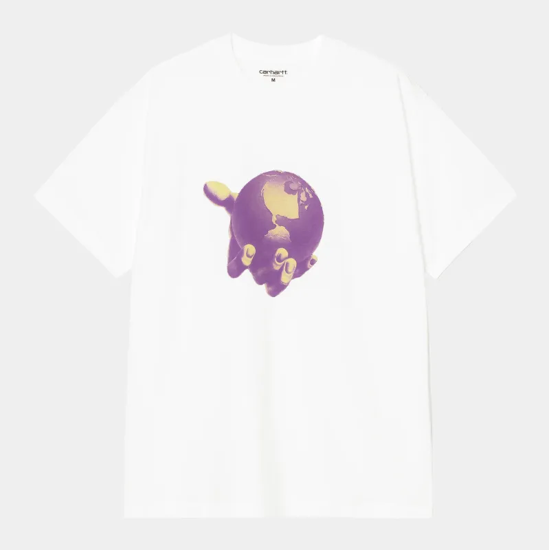 Carhartt WIP Mens Saviour T-Shirt | White sold by The Foot Factory