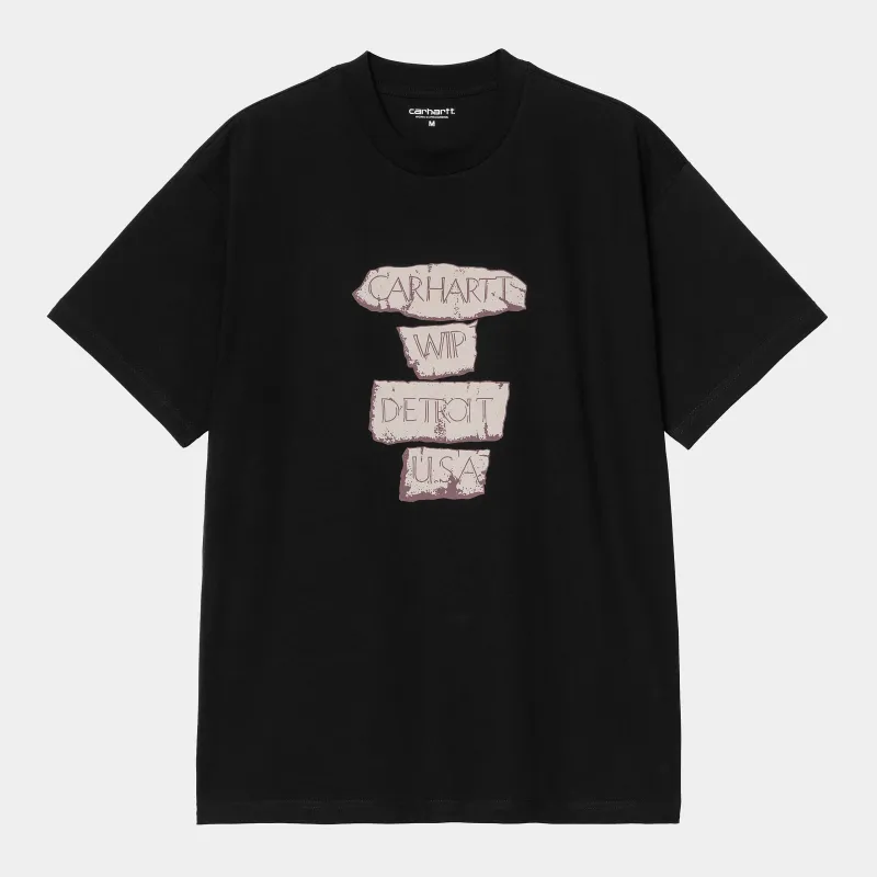 Carhartt WIP Mens Masterpiece T-Shirt | Black sold by The Foot Factory