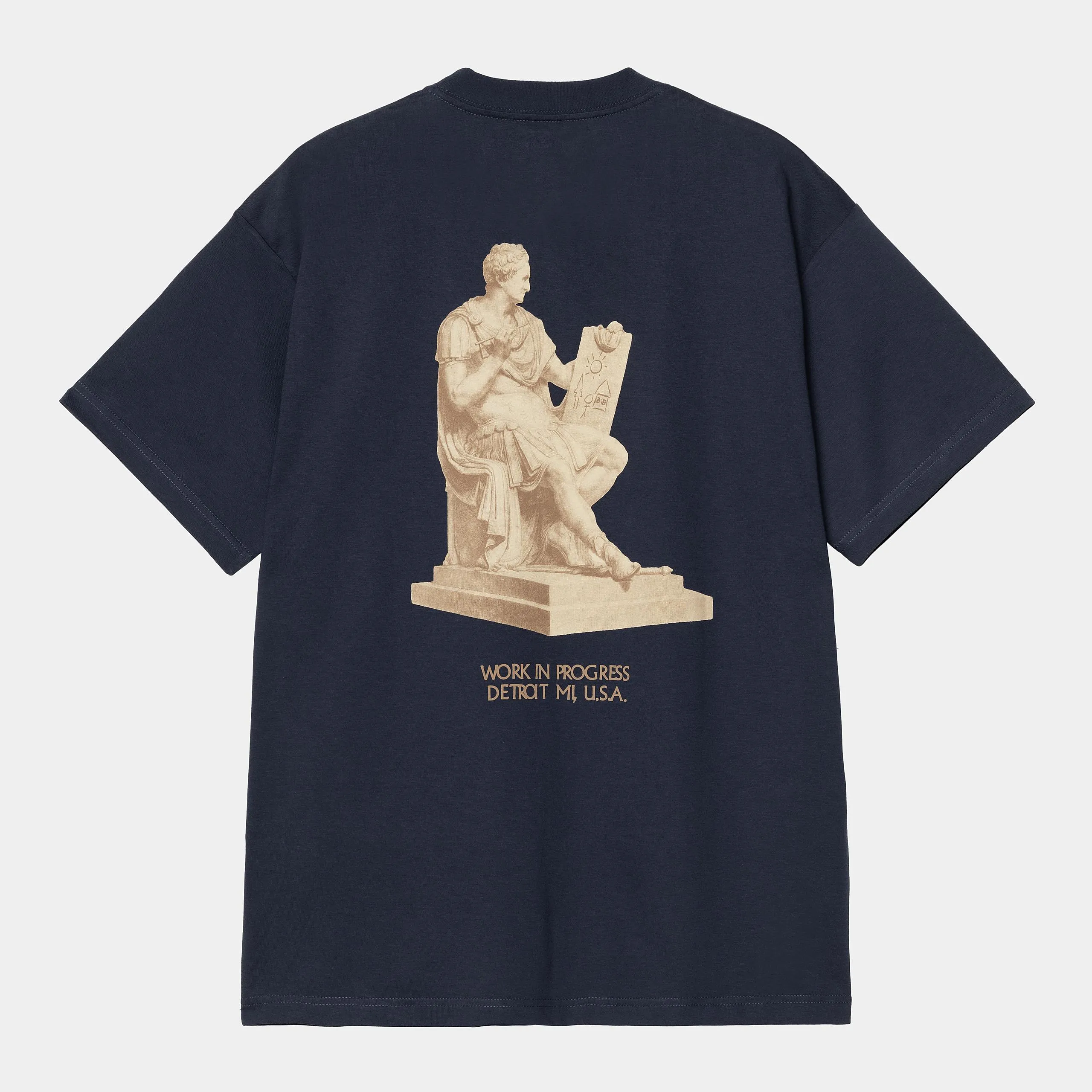 Carhartt WIP Mens Masterpiece T-Shirt | Air Force Blue sold by The Foot Factory product image thumbnail 2