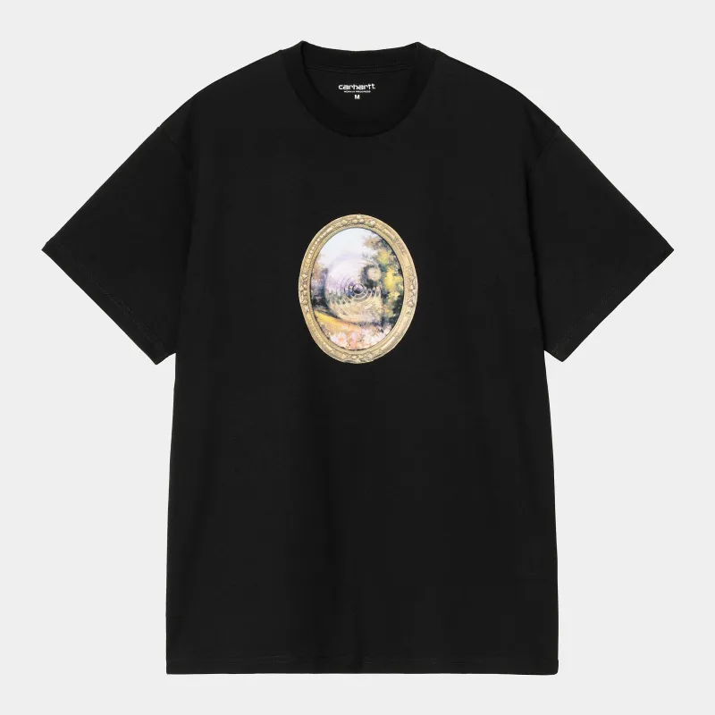 Carhartt WIP Mens Mirror T-Shirt | Black sold by The Foot Factory