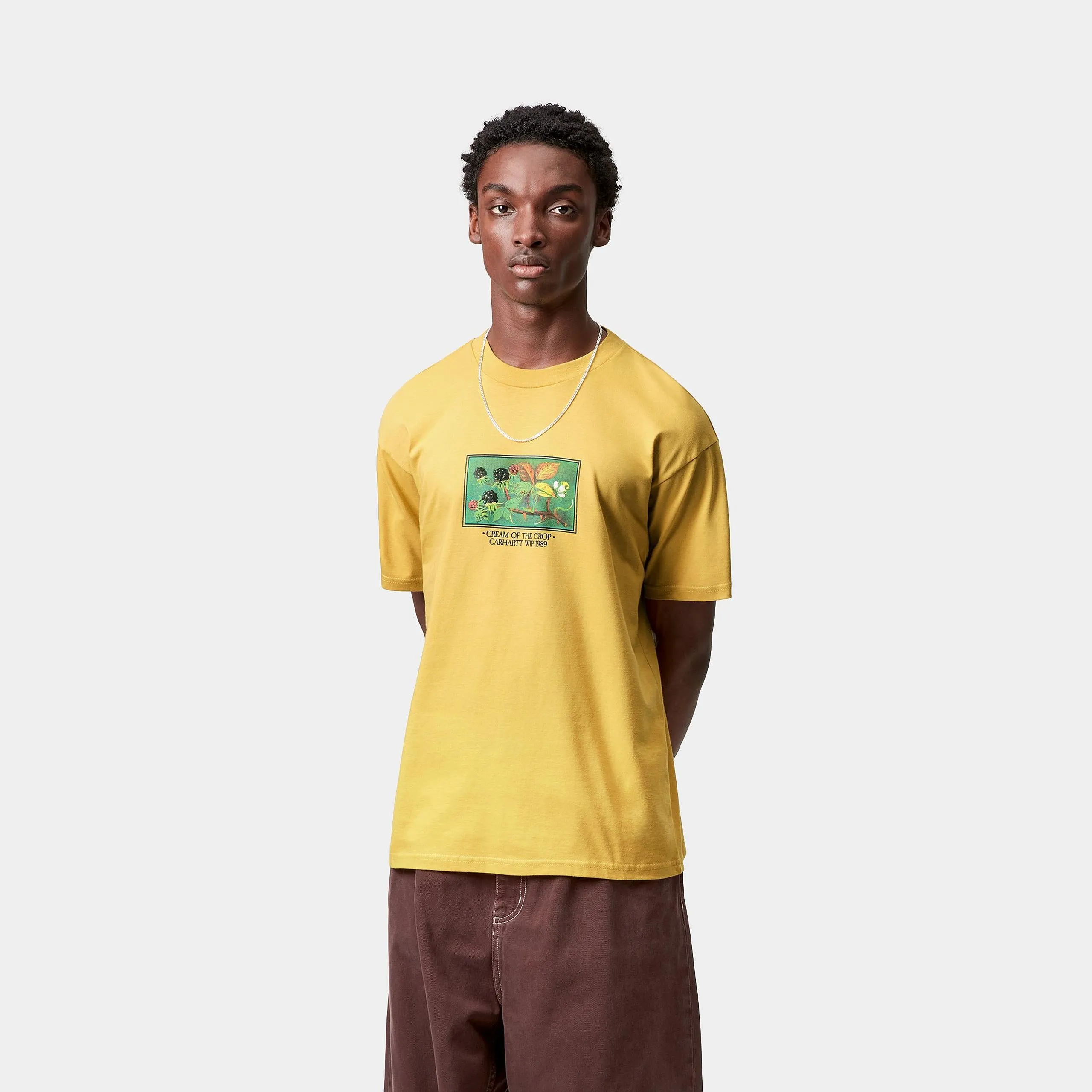Carhartt WIP Mens Cream of the Crop T-Shirt | Suncrest sold by The Foot Factory product image thumbnail 3