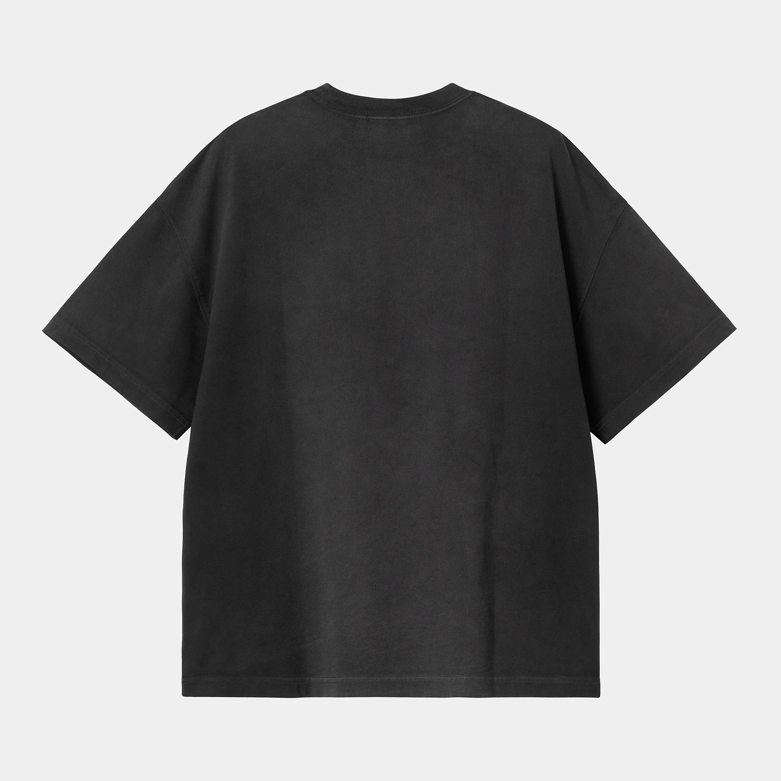 Carhartt WIP Mens Hudson Chalk Wash Pocket T-Shirt | Black sold by The Foot Factory product image thumbnail 2