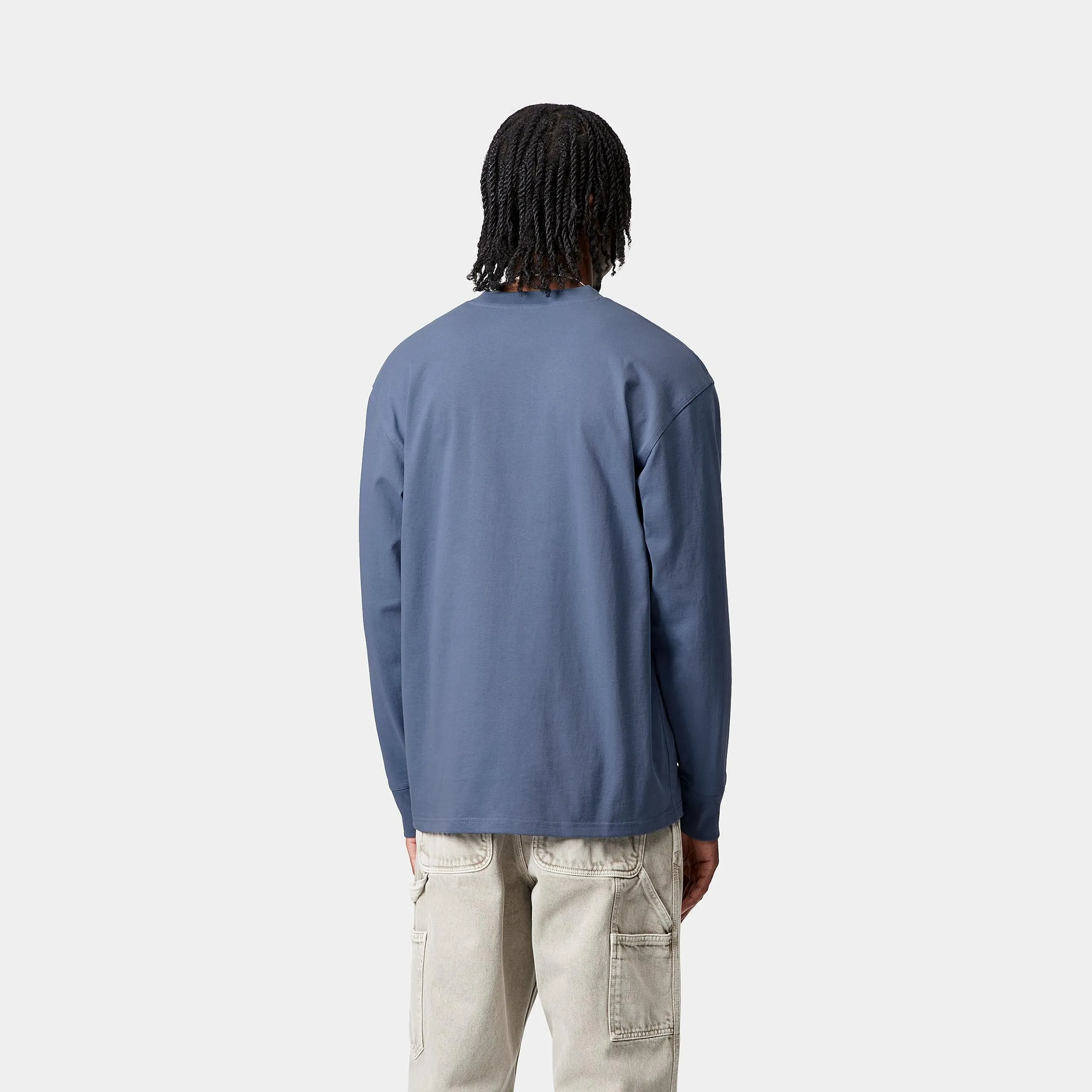 Carhartt WIP Mens American Script Long Sleeve T-Shirt | Sorrent sold by The Foot Factory product image thumbnail 4