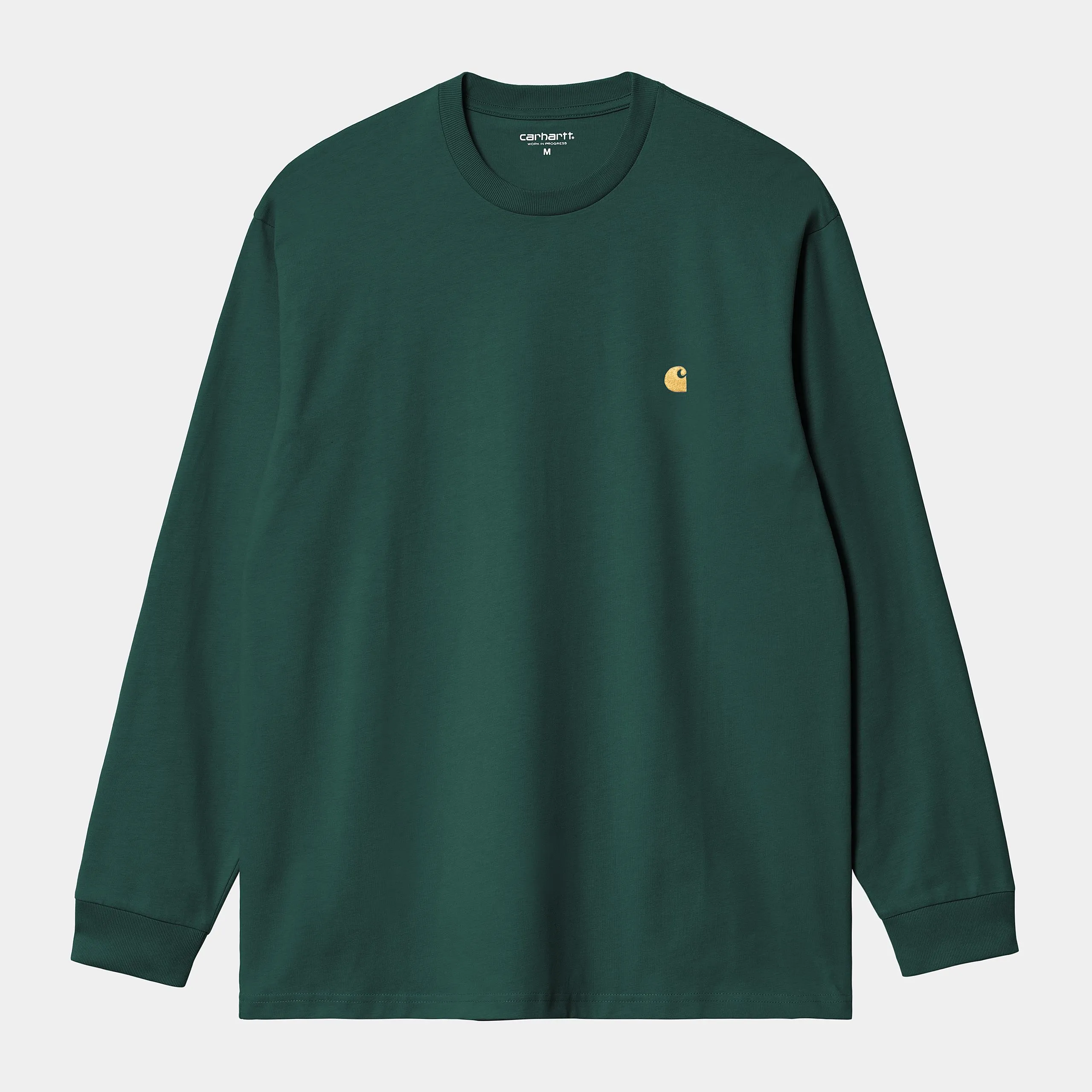 Carhartt WIP Mens Chase Long Sleeve T-Shirt | Dark Fir sold by The Foot Factory