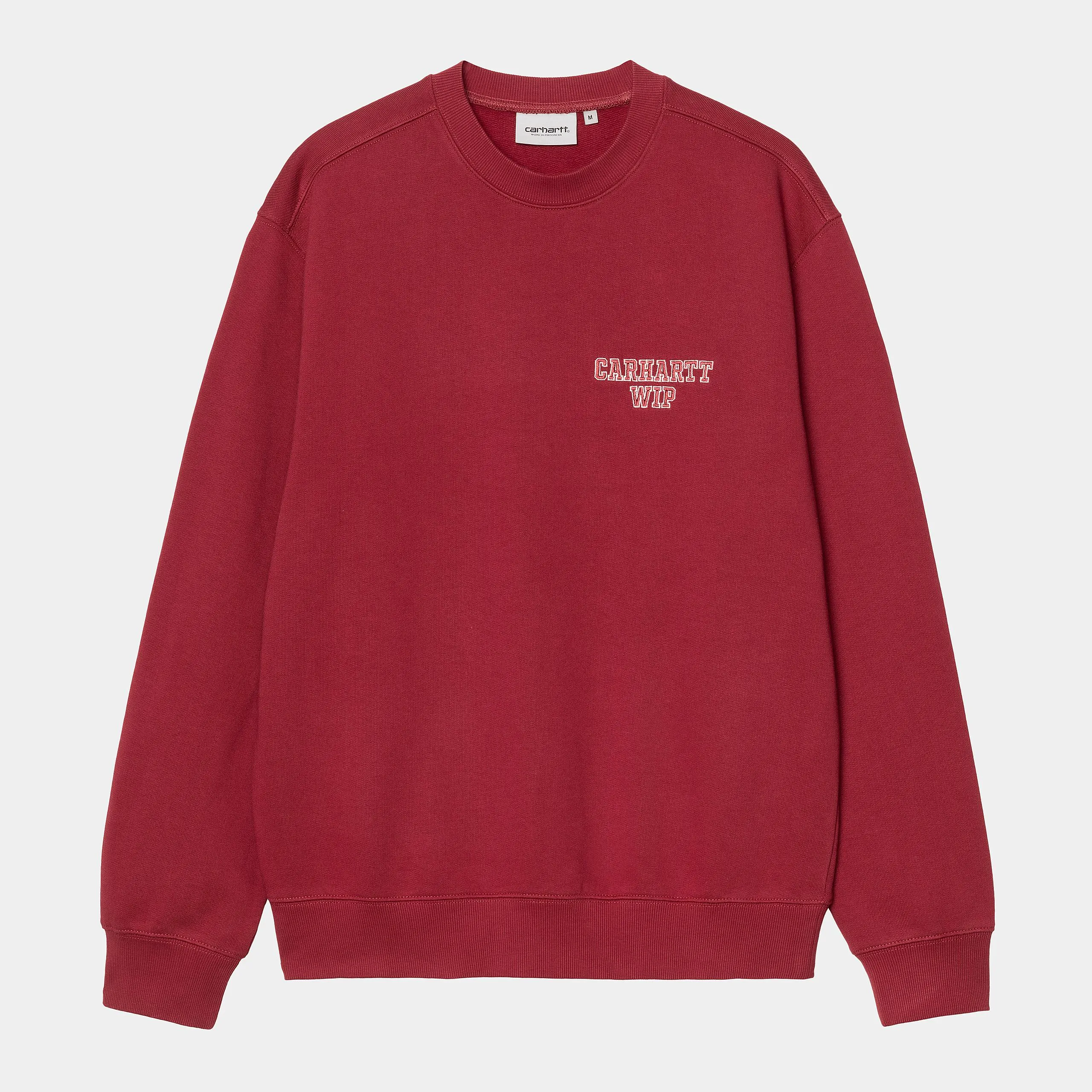 Carhartt WIP Mens Alumni Sweatshirt | Scarlet sold by The Foot Factory