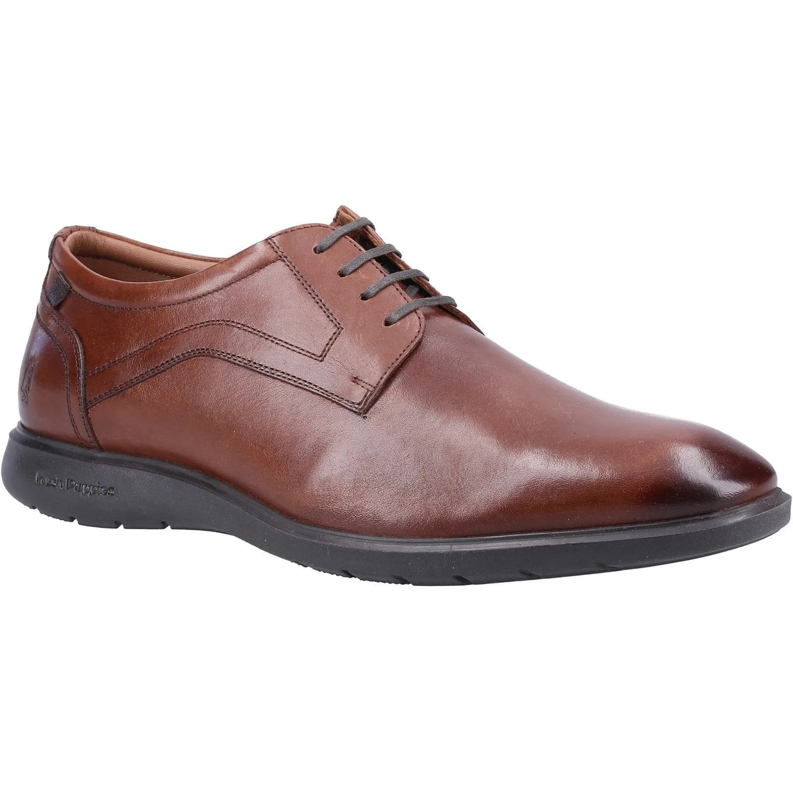 Hush Puppies Mens Amos Leather Shoe - Brown sold by The Foot Factory product image thumbnail 2