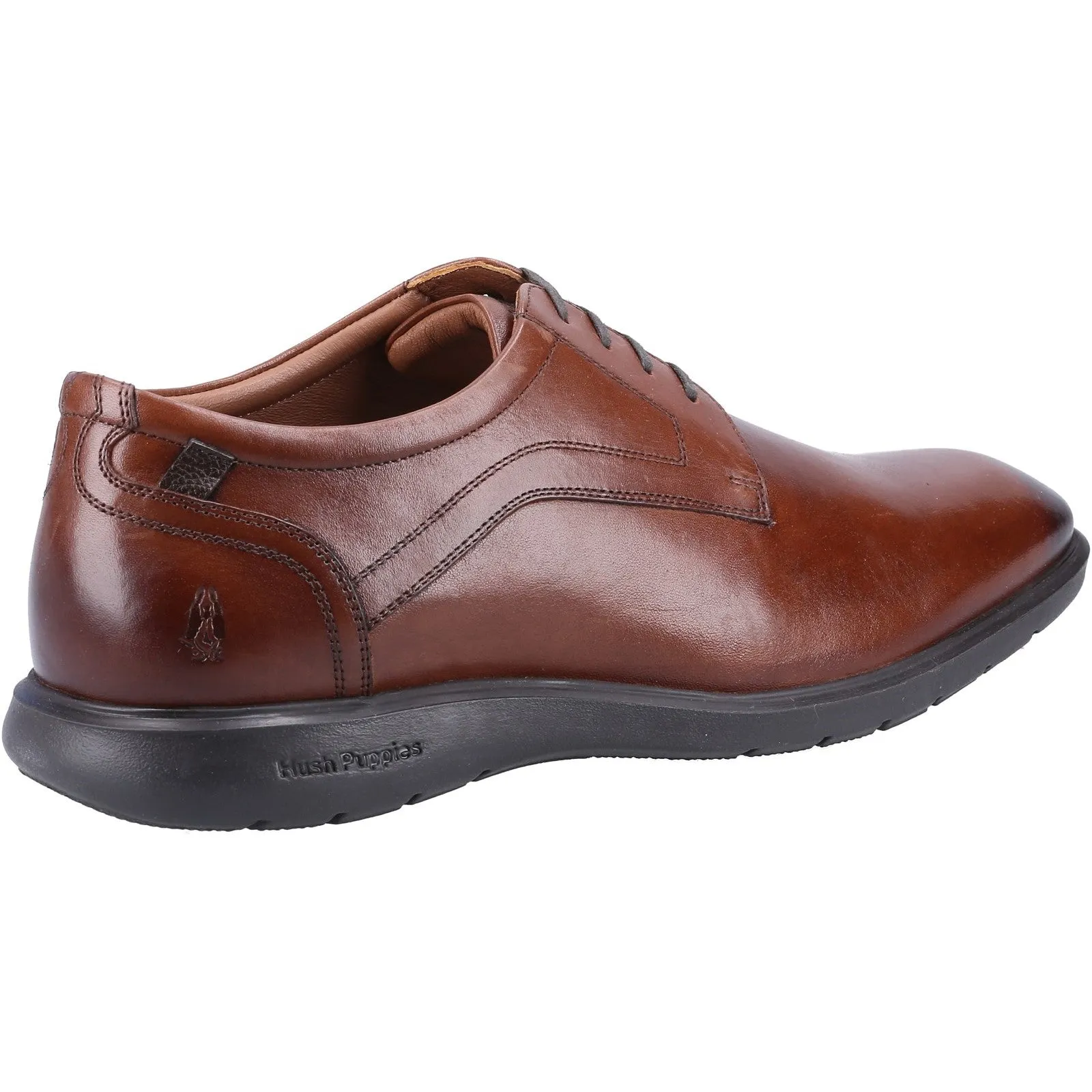 Hush Puppies Mens Amos Leather Shoe - Brown sold by The Foot Factory product image thumbnail 3