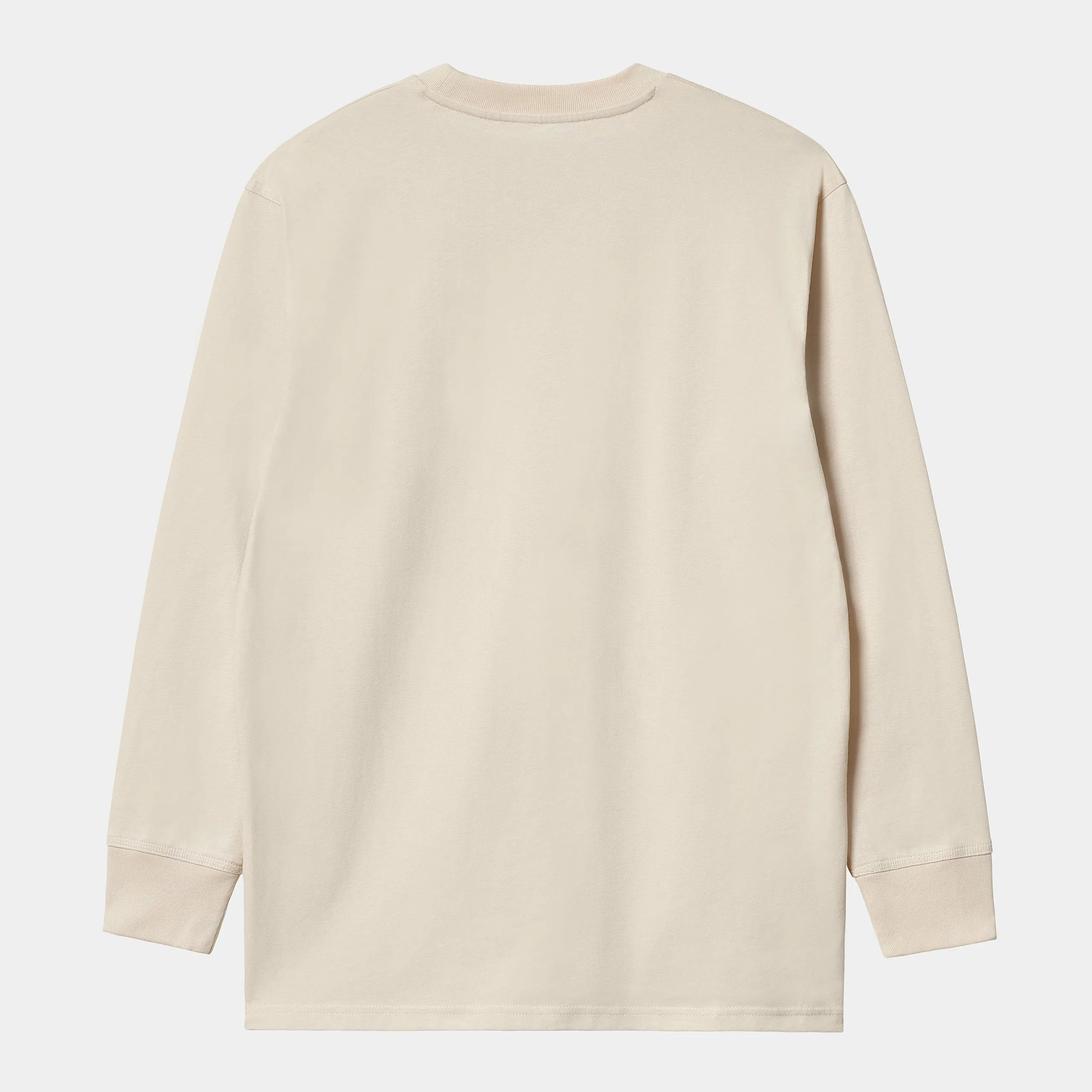 Carhartt WIP Mens American Script Long Sleeve T-Shirt - Natural sold by The Foot Factory product image thumbnail 2