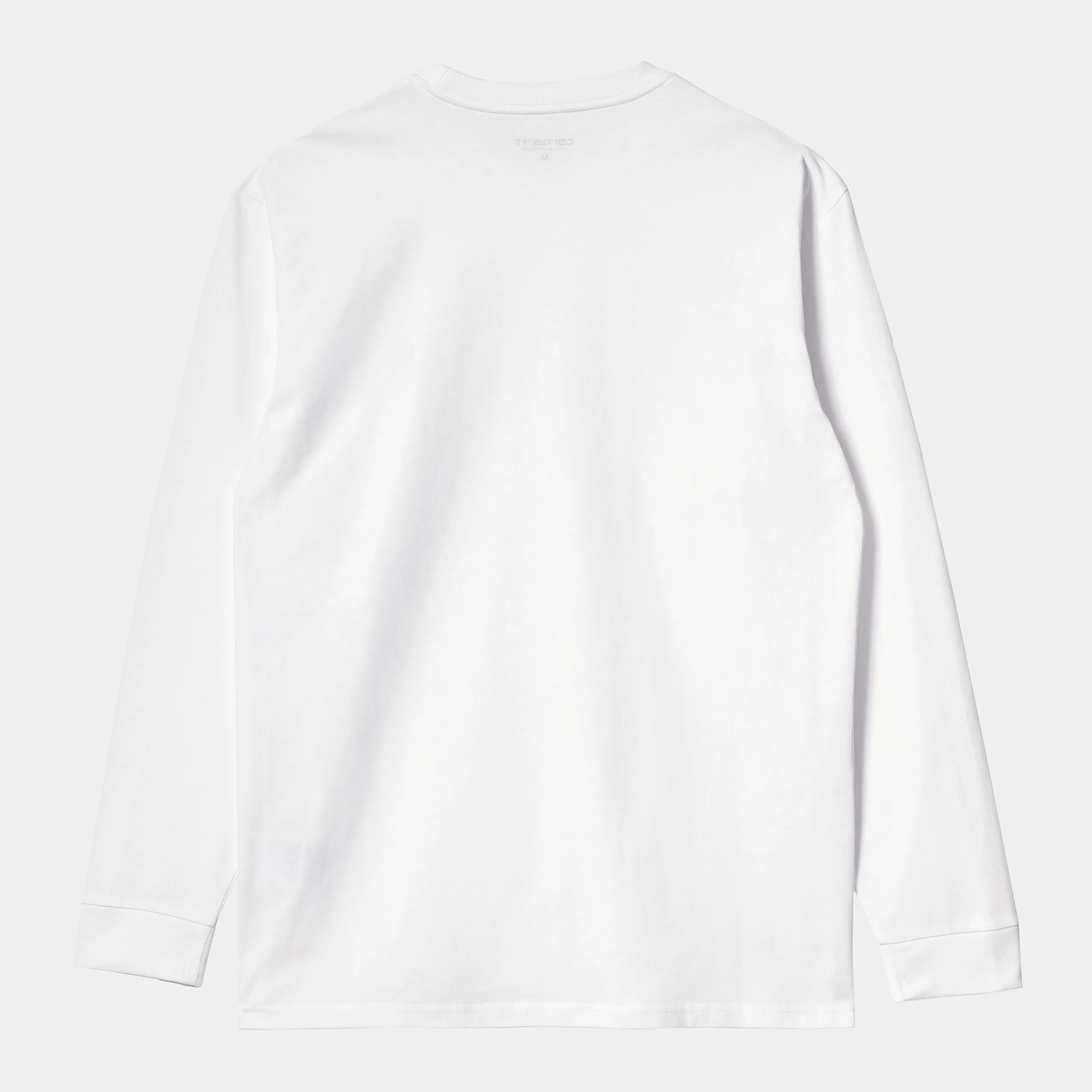 Carhartt WIP Mens Chase Long Sleeve T-Shirt - White / Gold sold by The Foot Factory product image thumbnail 2